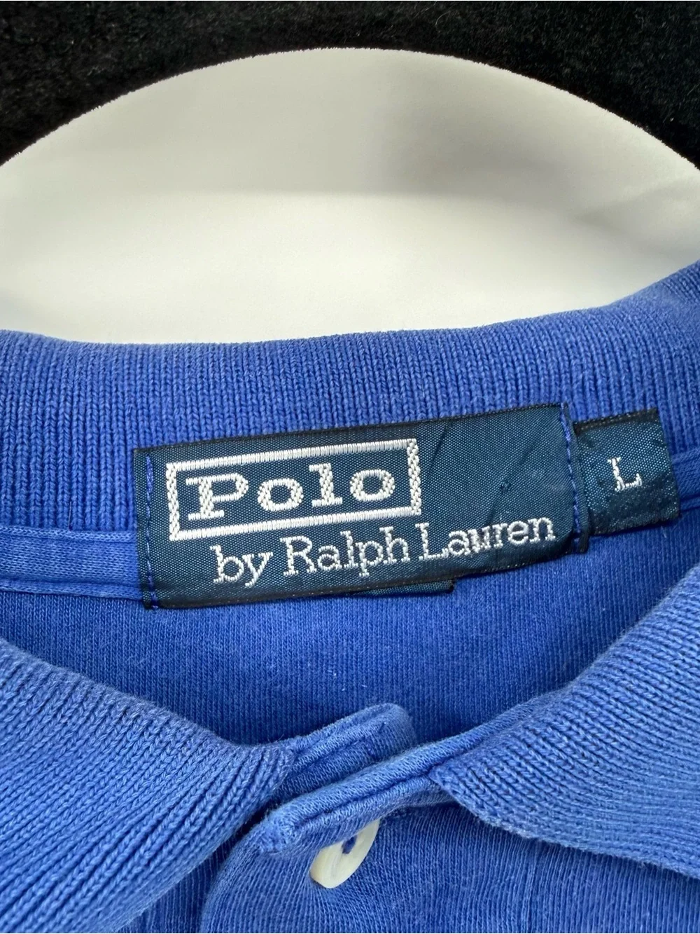 Ralph Lauren Blue Polo with Red Pony Embroidery